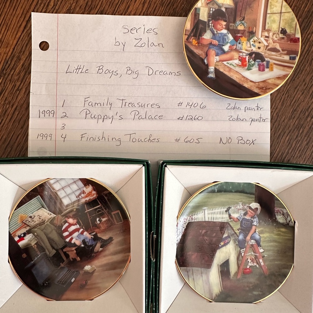 Little Boys, Big Dreams Decorative Plates
